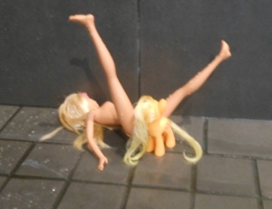 I apologize to Naked Barbie and My Pretty Pony on behalf of my entire family.